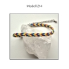 Modell 214 Flechtwerk Armband, Textilschmuck, 16,5 cm+ 6 cm Verl.