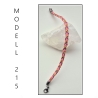 Modell 215 Flechtwerk Armband, Textilschmuck, 18 cm Freundschaft