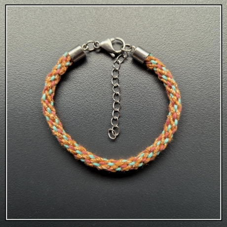 Modell 219 Kumihimo Armband, Freundschaftsband, Textilschmuck