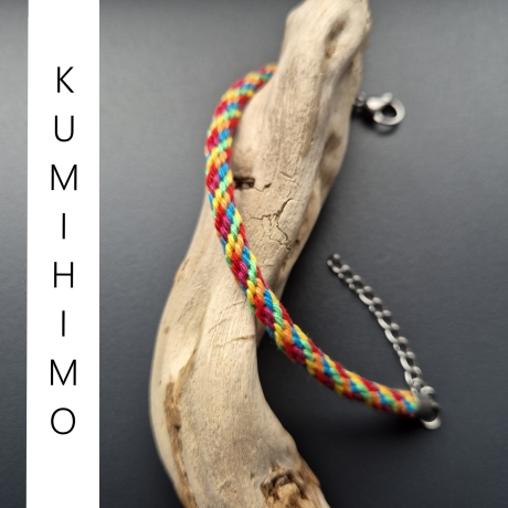 Modell 220 Kumihimo Armband, Freundschaftsband, Textilschmuck