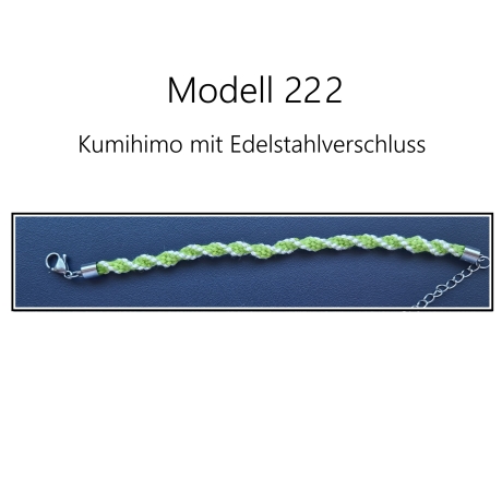 Modell 222 Kumihimo Armband, Freundschaftsband, Textilschmuck