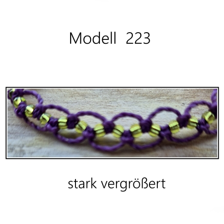 Modell 223 Makramee Armband, Freundschaftsband, Textilschmuck
