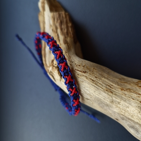 Modell 227 Makramee Armband, Freundschaftsband, Textilschmuck