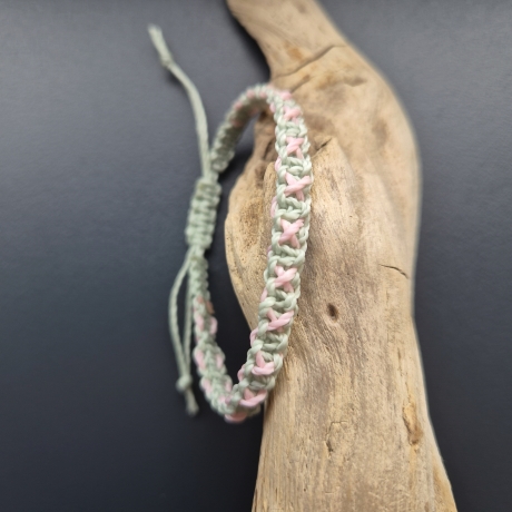 Modell 229 Makramee Armband, Freundschaftsband, Textilschmuck