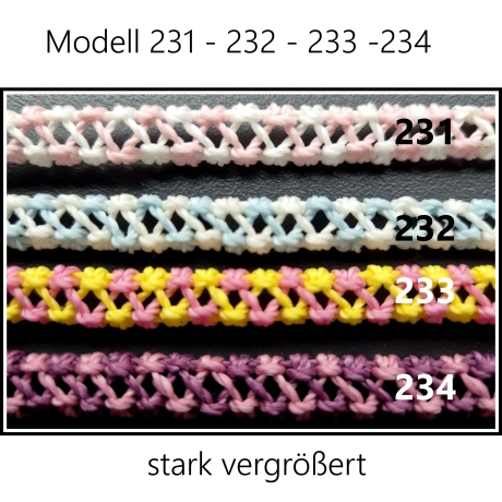 Modell 231 Makramee Armband, Freundschaftsband, Textilschmuck