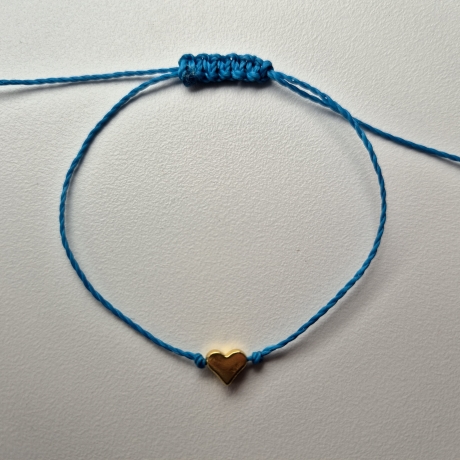 Modell 242 Makramee Armband, Freundschaftsband mit Herz