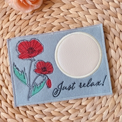 Stickdatei Mohn Untersetzer Mugrug Stickdatei Mohn Untersetzer Mugrug