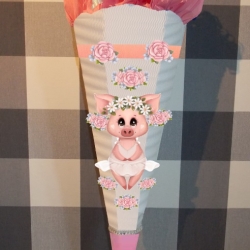 Schultüte Bastelset Ballerina Schwein Moira vers. Farben