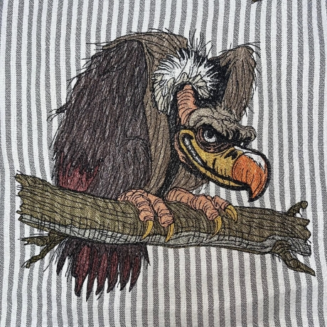 Geier  - Größe 19.46x18.06 cm