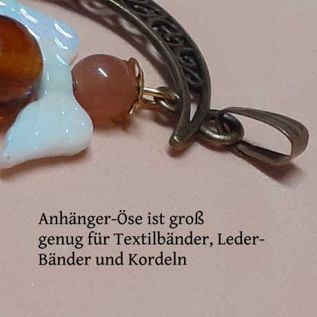 Schutzengel Ketten-Anhänger Halbmond Schmuckanhänger Schmuck Mond
