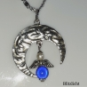 Ketten-Anhänger Glücks-Engel Halbmond Glücksbringer Schmuck silbe