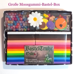 Kinder Bastelset Moosgummi, große Bastelbox Kindergeburtstag Deko