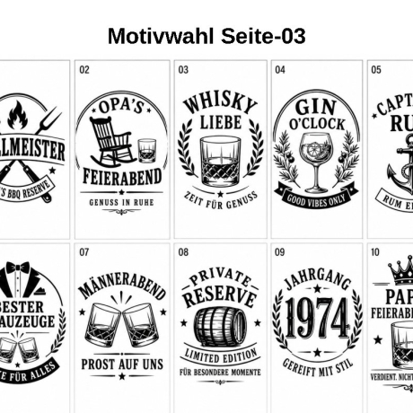 Personalisiertes Whiskyglas-Set in Holzschatulle