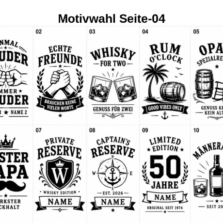 Personalisiertes Whiskyglas-Set in Holzschatulle