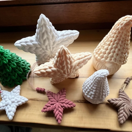 Sterne Wichtel Tannenbaum Strickoptik ** Weihnachtsdeko