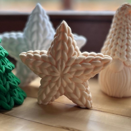 Wichtel Tannenbaum Sterne Strickoptik ** Weihnachtsdeko