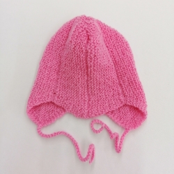 Baby Mütze 0-3 Monate Teufelsmütze gestrickt Babymütze