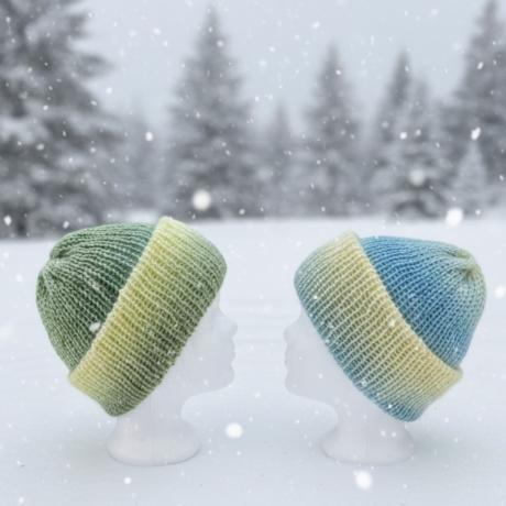 1 Handgestrickte Wollmütze 2 Outfits aus dem wunderschönen Allgäu