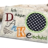 Stickdatei Danke Mug Rug Tassenteppich 13x18cm