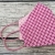 Mund und Nasen Maske, Behelfsmundschutz, in Rosa/Pink gemustert