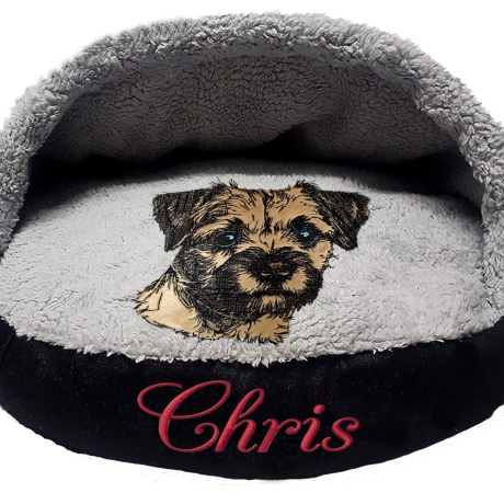 NEU Stickdatei Applikation Border Terrier Jacke