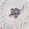 Baby Decke Maus Mäuschen Babydecke gehäkelt granny square