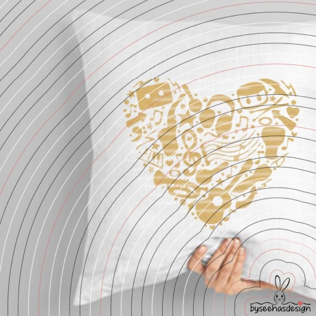 Musik Herz Plotterdatei SVG DXF