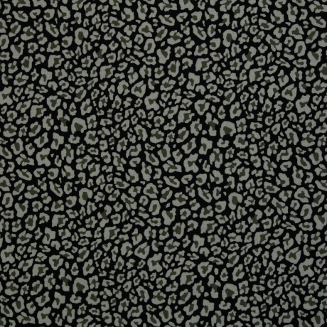 Musselin Leo grau schwarz Double Slub Meltem Swafing