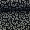 Musselin Leo grau schwarz Double Slub Meltem Swafing