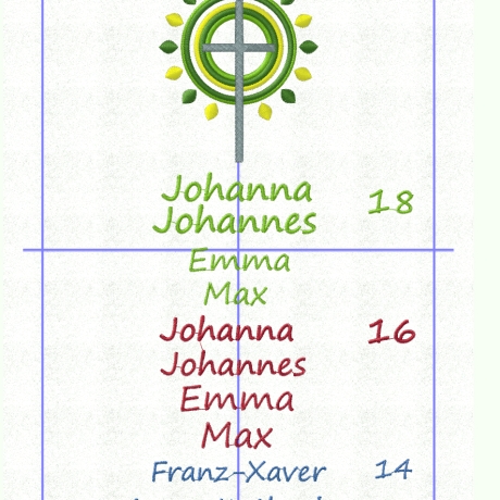 Gotteslobhülle, Filz,  Kreuz und Fischen, rot, personalisierbar