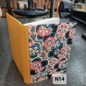 Notizbuch, ca. A6, blanko, handgemacht, Chiyogamipapier, Gewebe