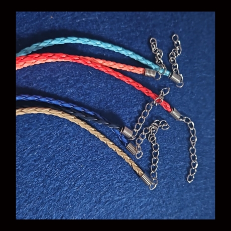 Kette - Halskette - geflochten - Länge ca. 43 cm