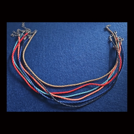 Kette - Halskette - geflochten - Länge ca. 43 cm