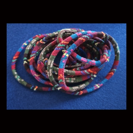 Schmuckband - Ethno - stoffummantelt - ca. 0,5 cm