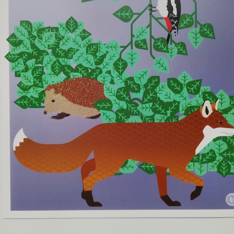 Postkarte A5 Animal Guide #1 Berlin Grafikdesign Urban Natur Tier