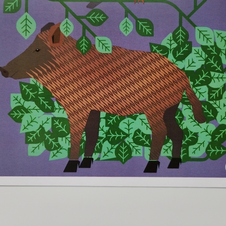 Postkarte A5 Animal Guide #2 Berlin Grafikdesign Urban Natur Tier