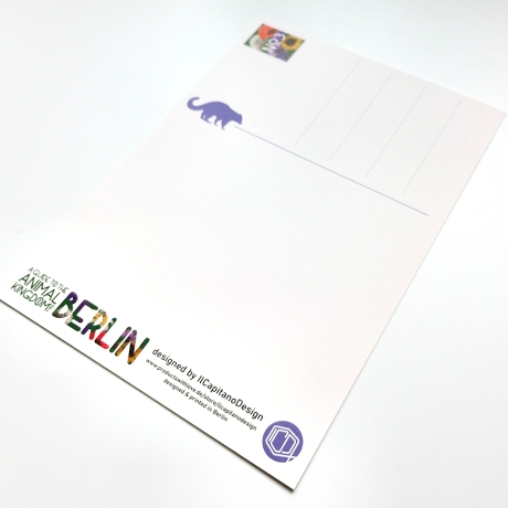Postkarte A5 Animal Guide #3 Berlin Grafikdesign Urban Natur Tier