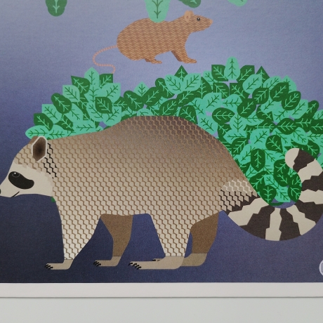 Postkarte A5 Animal Guide #3 Berlin Grafikdesign Urban Natur Tier