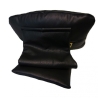 schwarzes Lederkissen mit Gewicht Größe: 40 x 25 cm