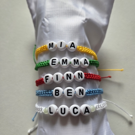Namensarmband | Makramee Armband mit Namen | Freundschaftsarmband