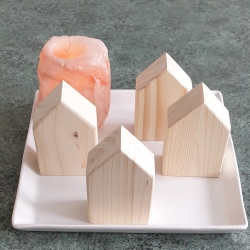 Holzhäuschen Set best. aus 4 Häuser, Dekohäuschen, Häuschen Holzhäuschen Set best. aus 4 Häuser, Dekohäuschen, Häuschen