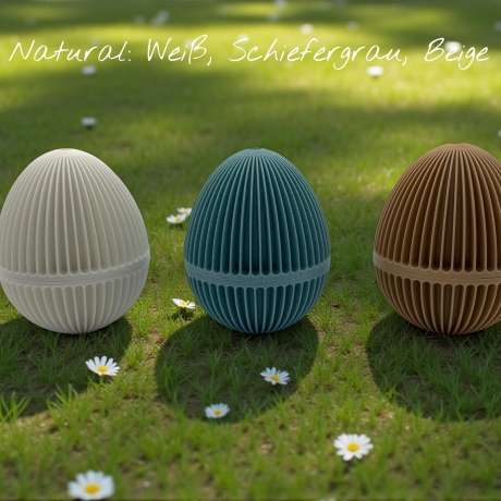 3D-Druck Ostereier-Set 3 Stück in hochwertiger Verpackung