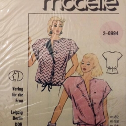 Neue Modelle 2-0994 DDR Schnittmuster Bluse Gr. m 82–94