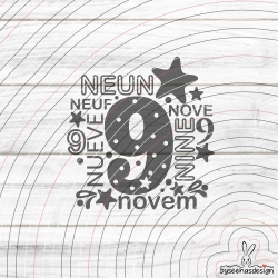 Neun Plotterdatei SVG DXF 