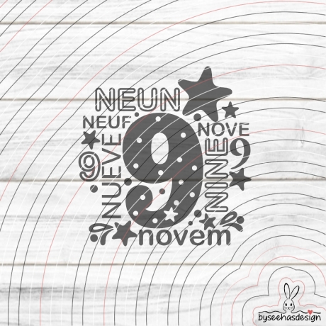 Neun Plotterdatei SVG DXF 