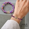 Perlenarmband Lila