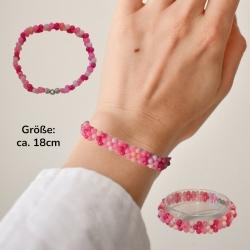 Perlenarmband Rosa