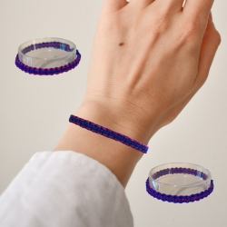 Makramee-Armband Lila