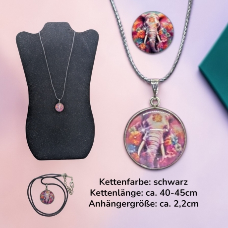 Schmuckset mit Motivstein