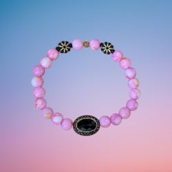 Perlenarmband Rosa